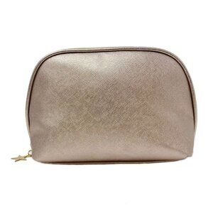 Shimmery  Rose Gold cosmetic bag